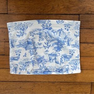 Edikted Delft Print Tube Top XS